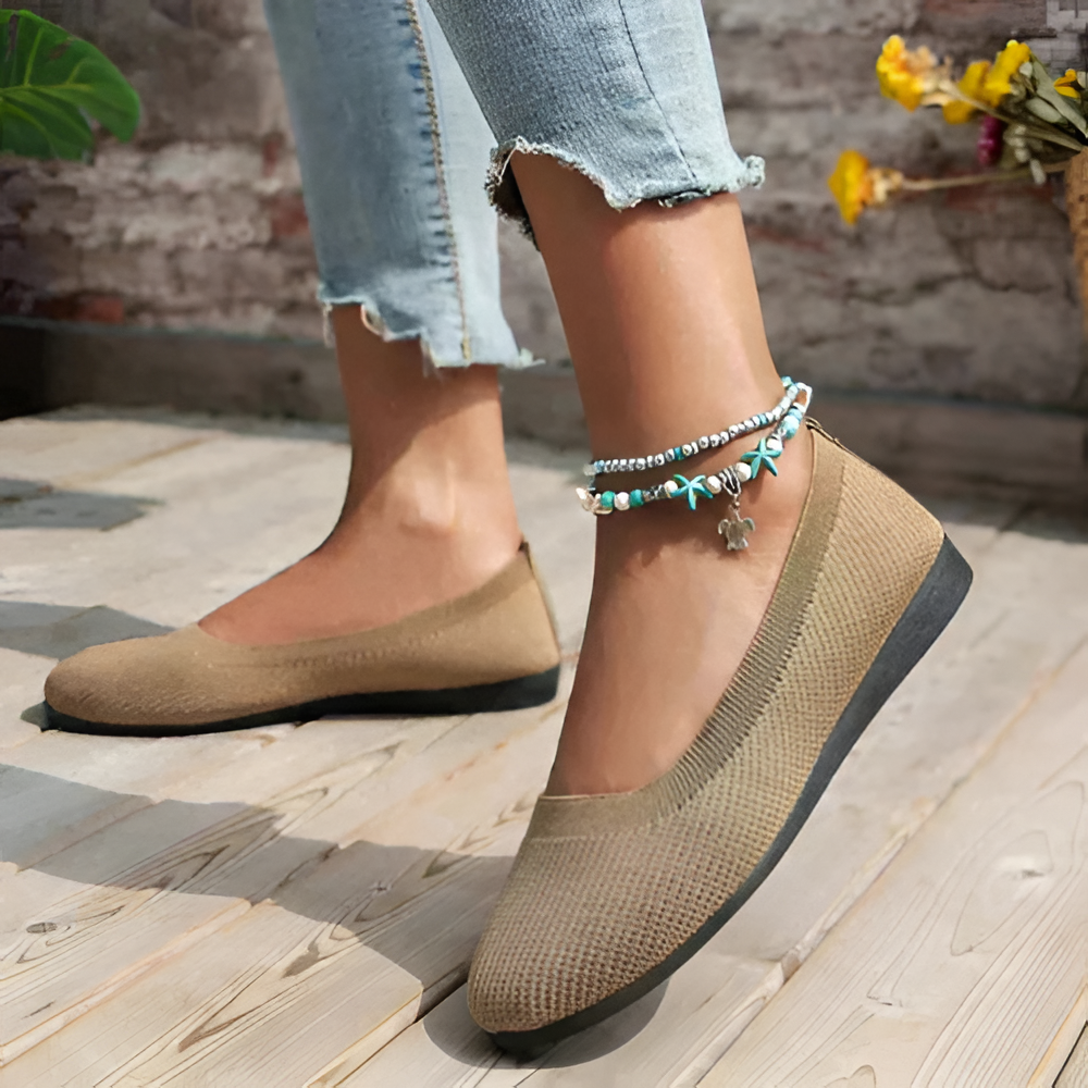 Women's Slip On Pump Shoes | Knit