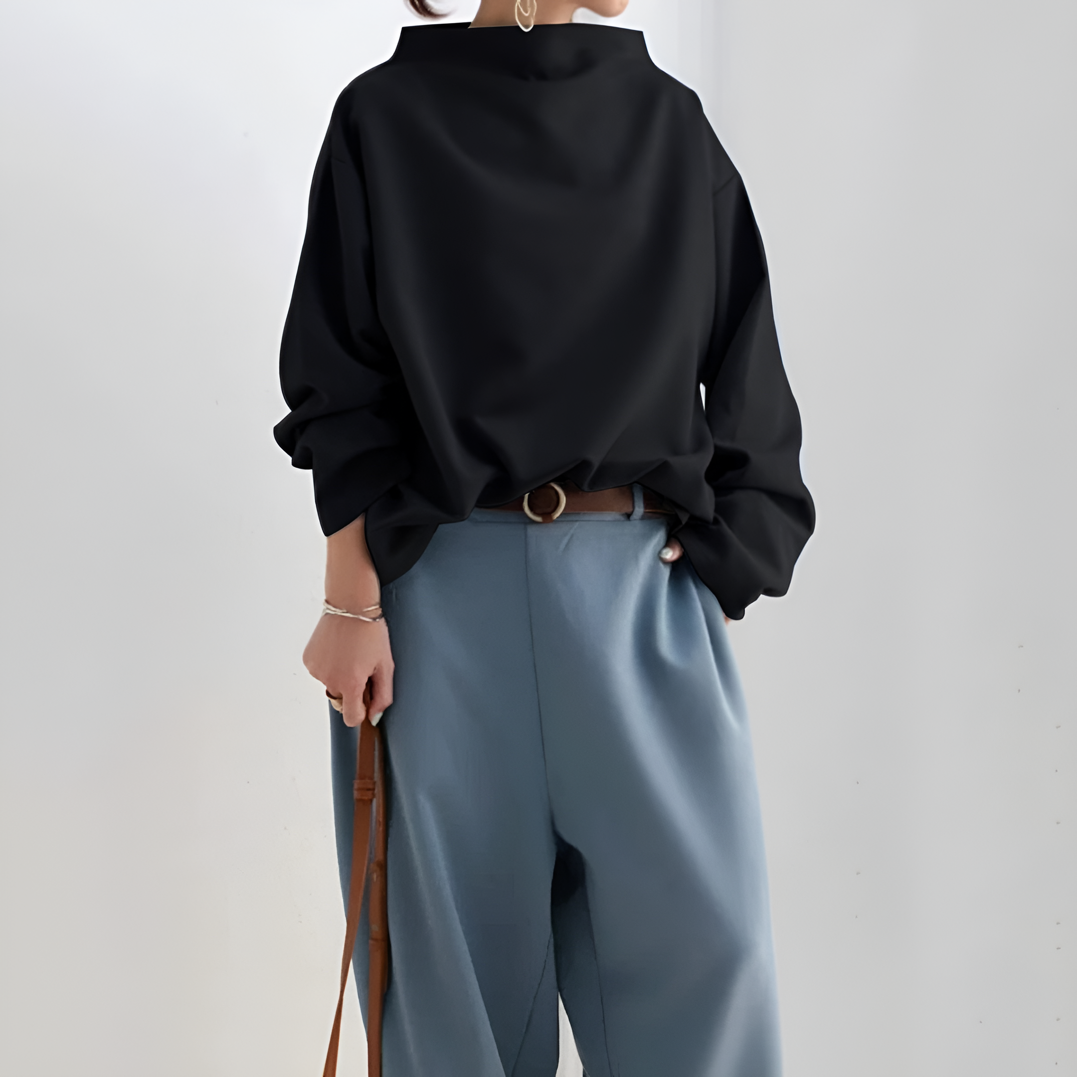 Soft Knit Jumper | Women's Winter Funnel Neck