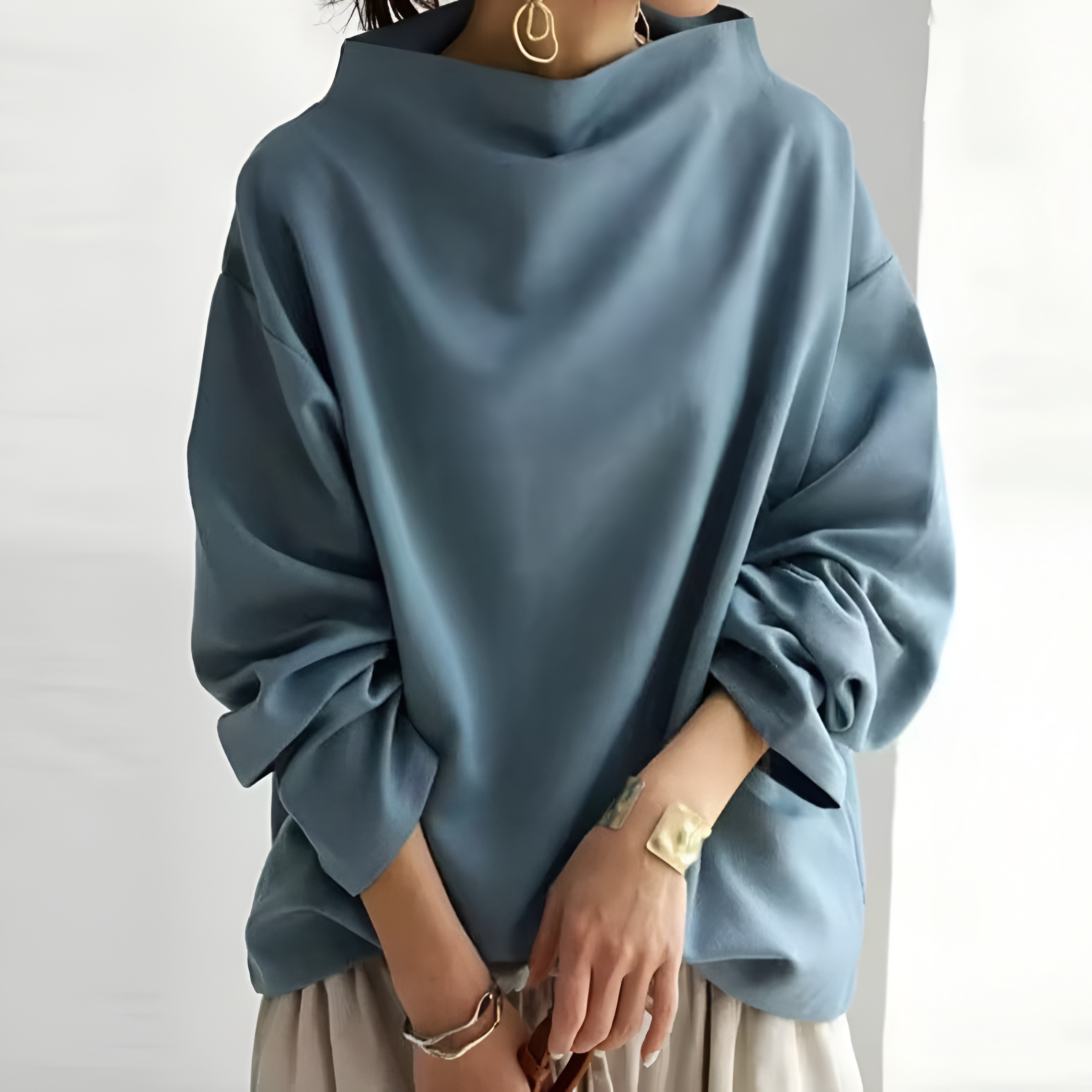 Soft Knit Jumper | Women's Winter Funnel Neck