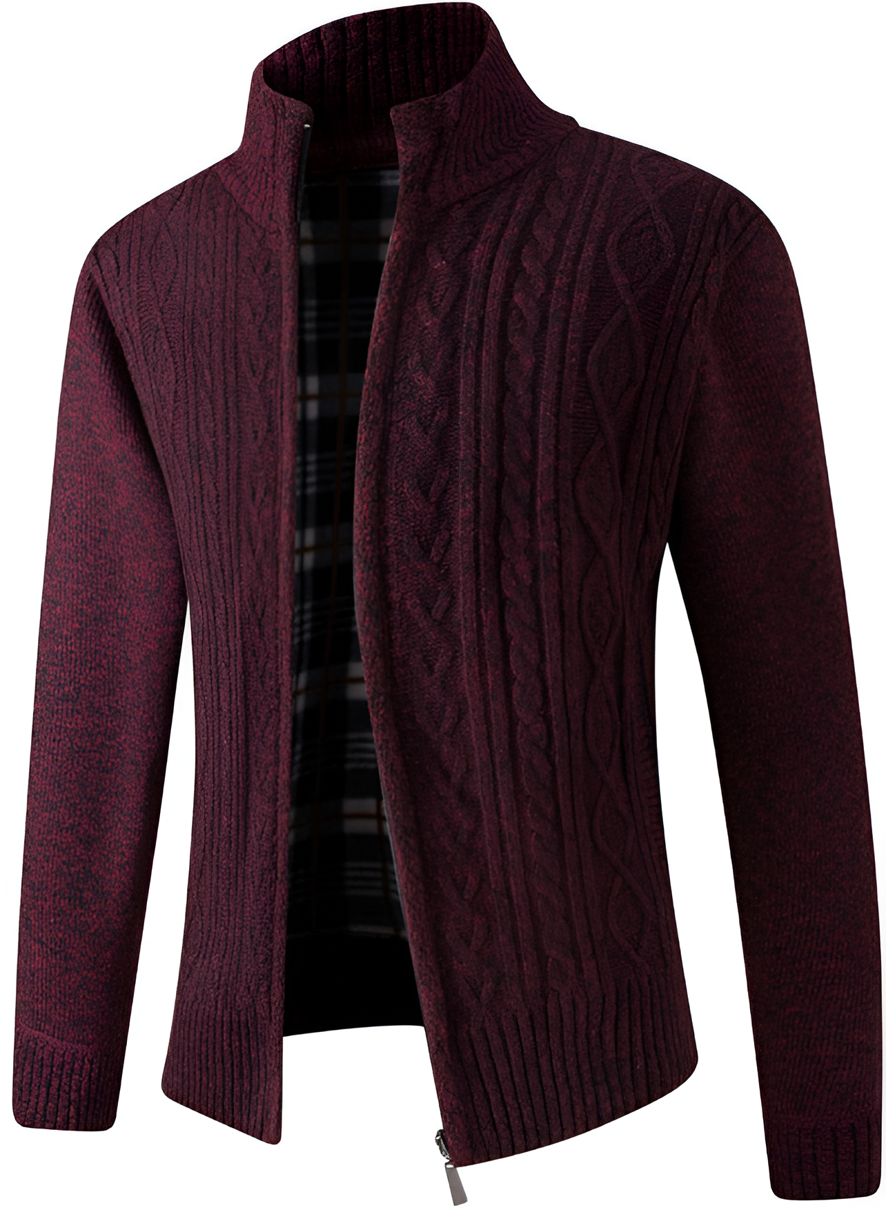 Cable Knit Jumper - Men's Winter Insulated