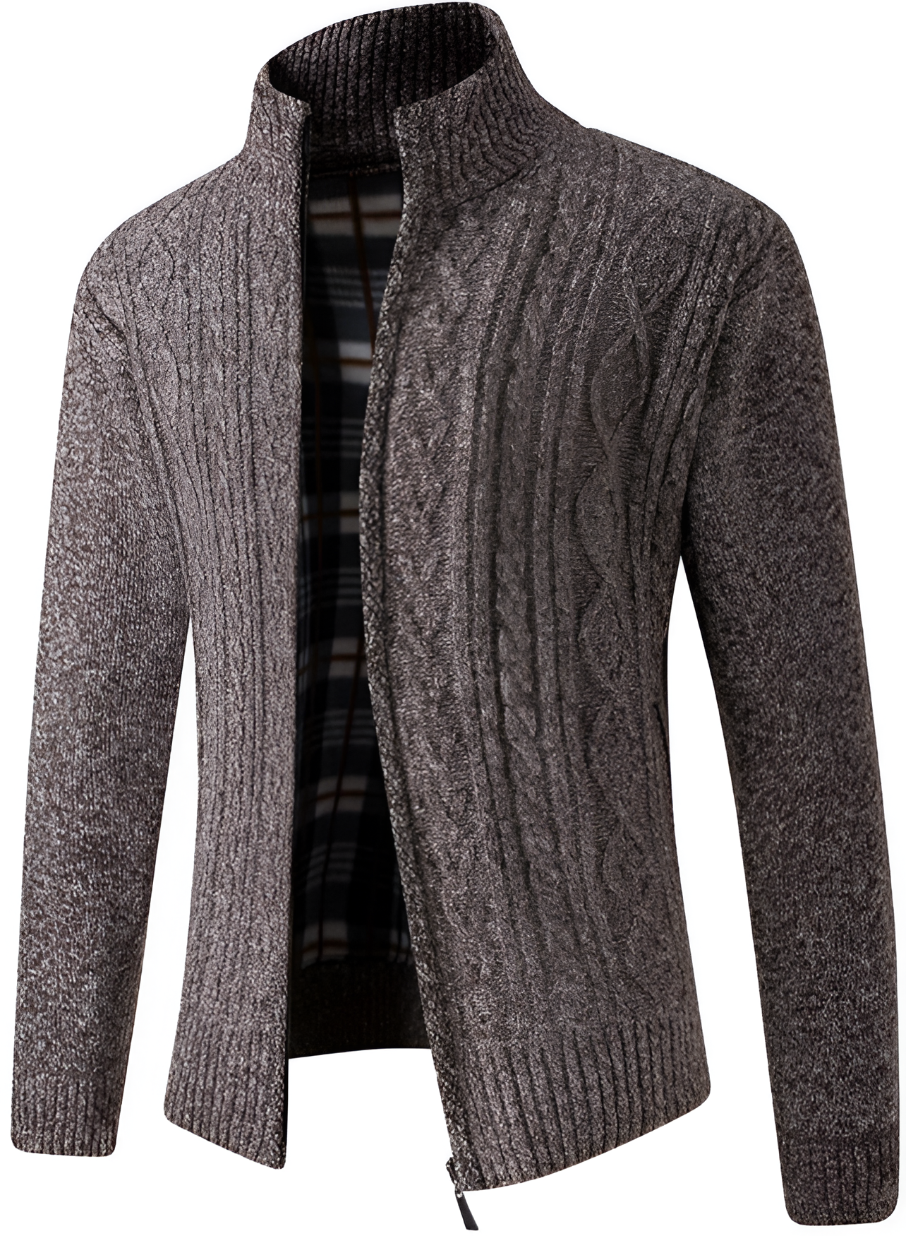 Cable Knit Jumper - Men's Winter Insulated