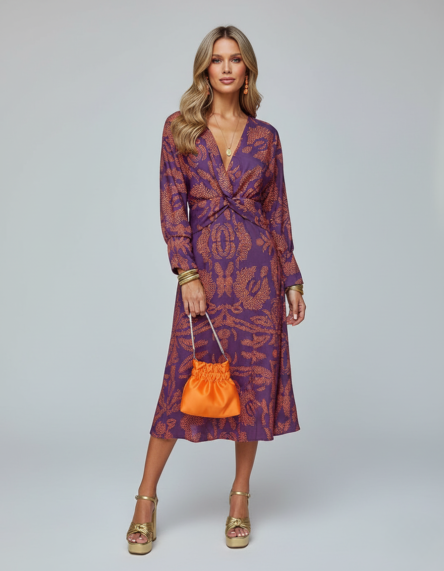 Women’s Boho Wrap Dress | Maxi