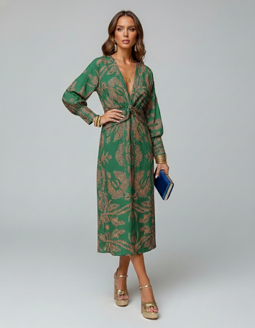 Women’s Boho Wrap Dress | Maxi