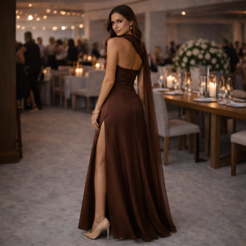 Women’s Strapless Side Slit Dress | Maxi
