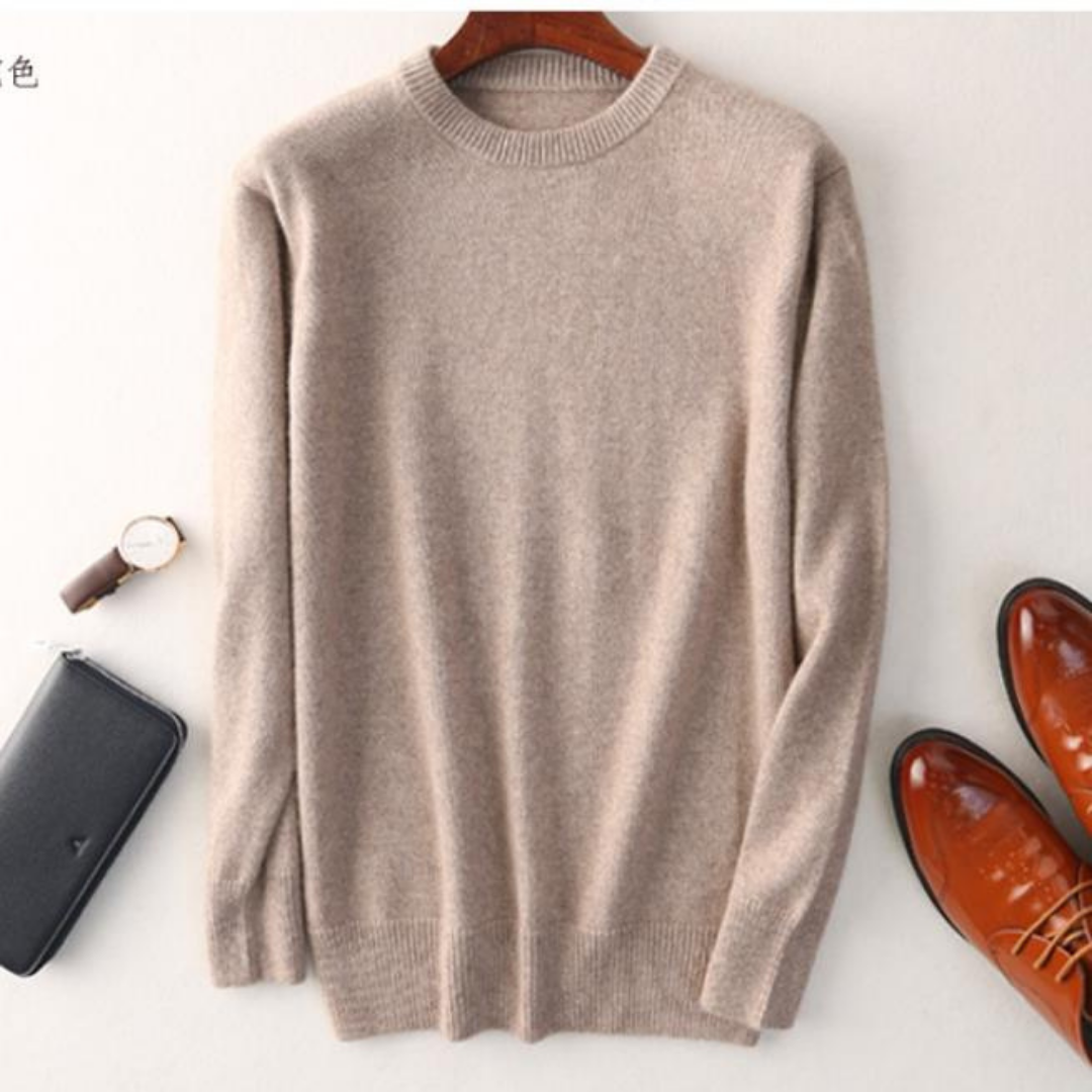 V-Neck Jumper | Men Plain Minimal Knit