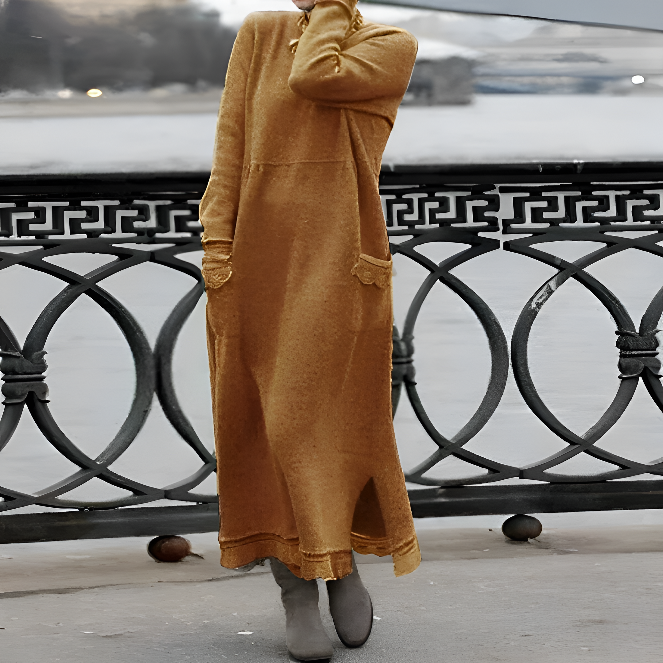 Maxi Dress | Women's Winter Hooded