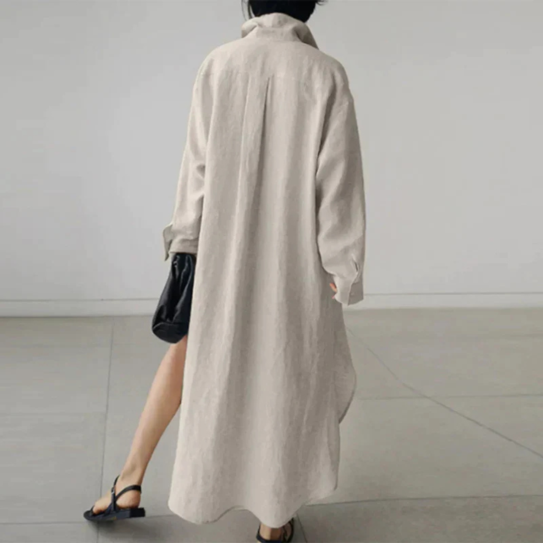 Women’s Minimalist Shirt Dress | Maxi