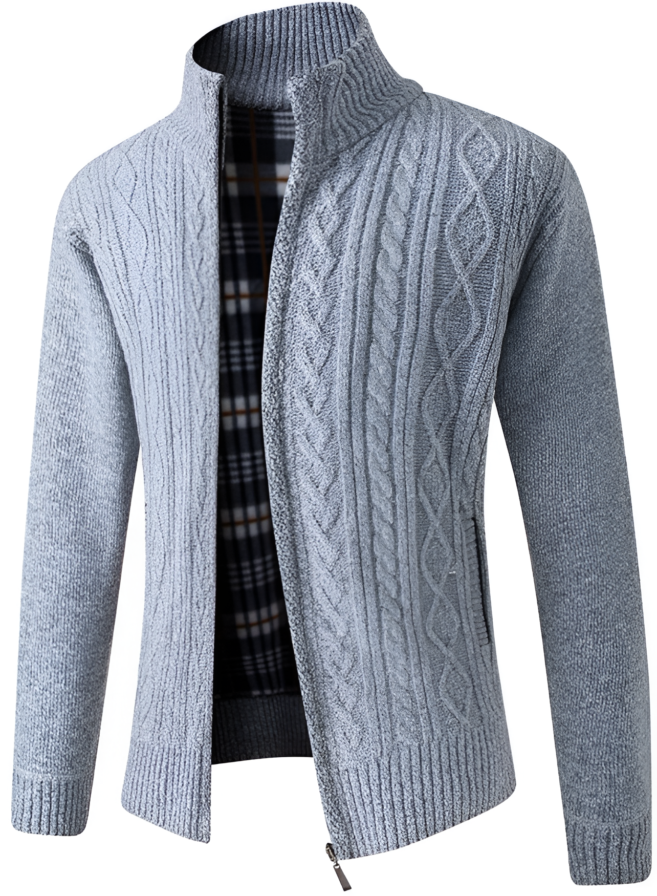 Cable Knit Jumper - Men's Winter Insulated