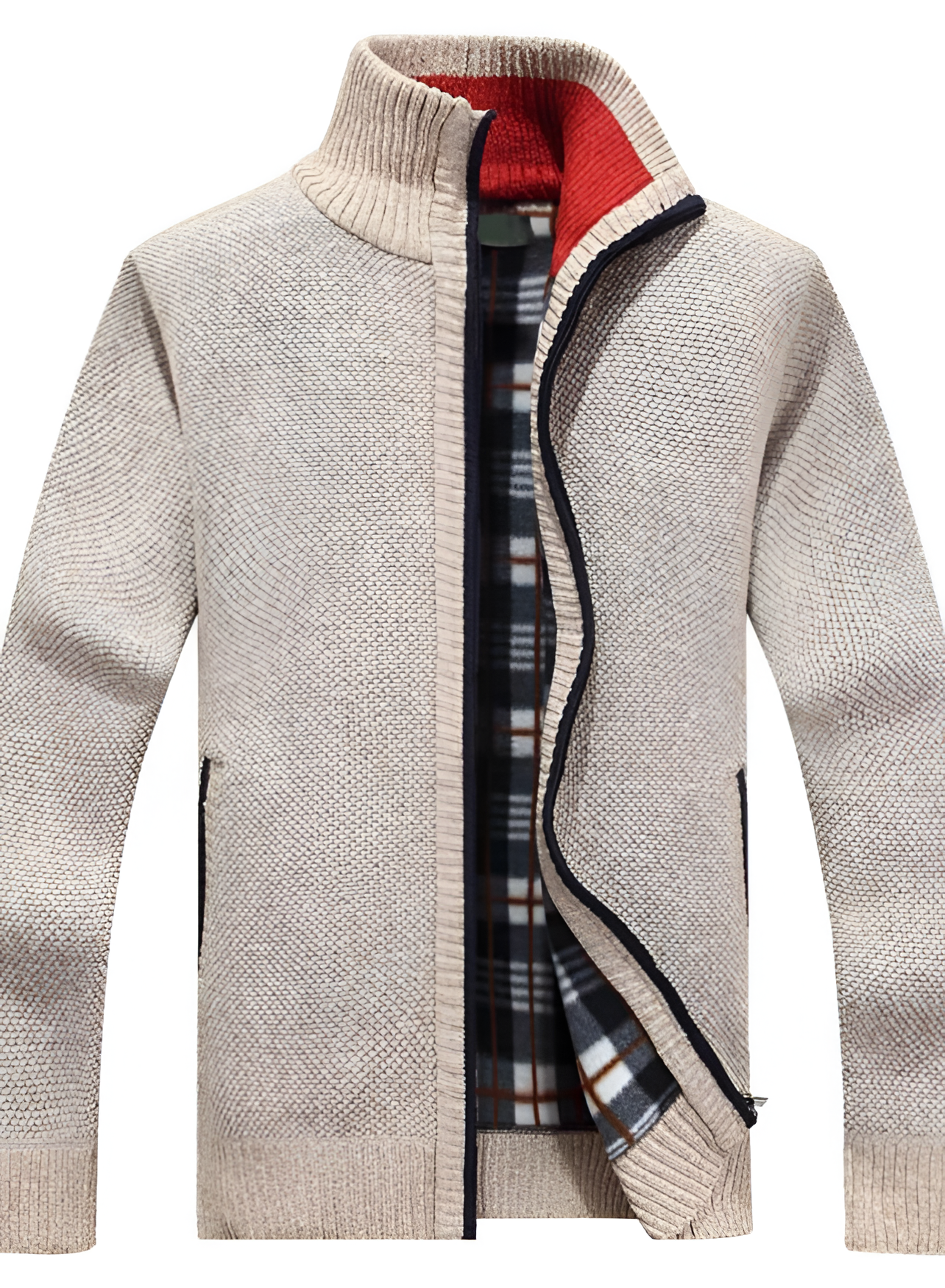 Cable Knit Jumper - Men's Winter Insulated