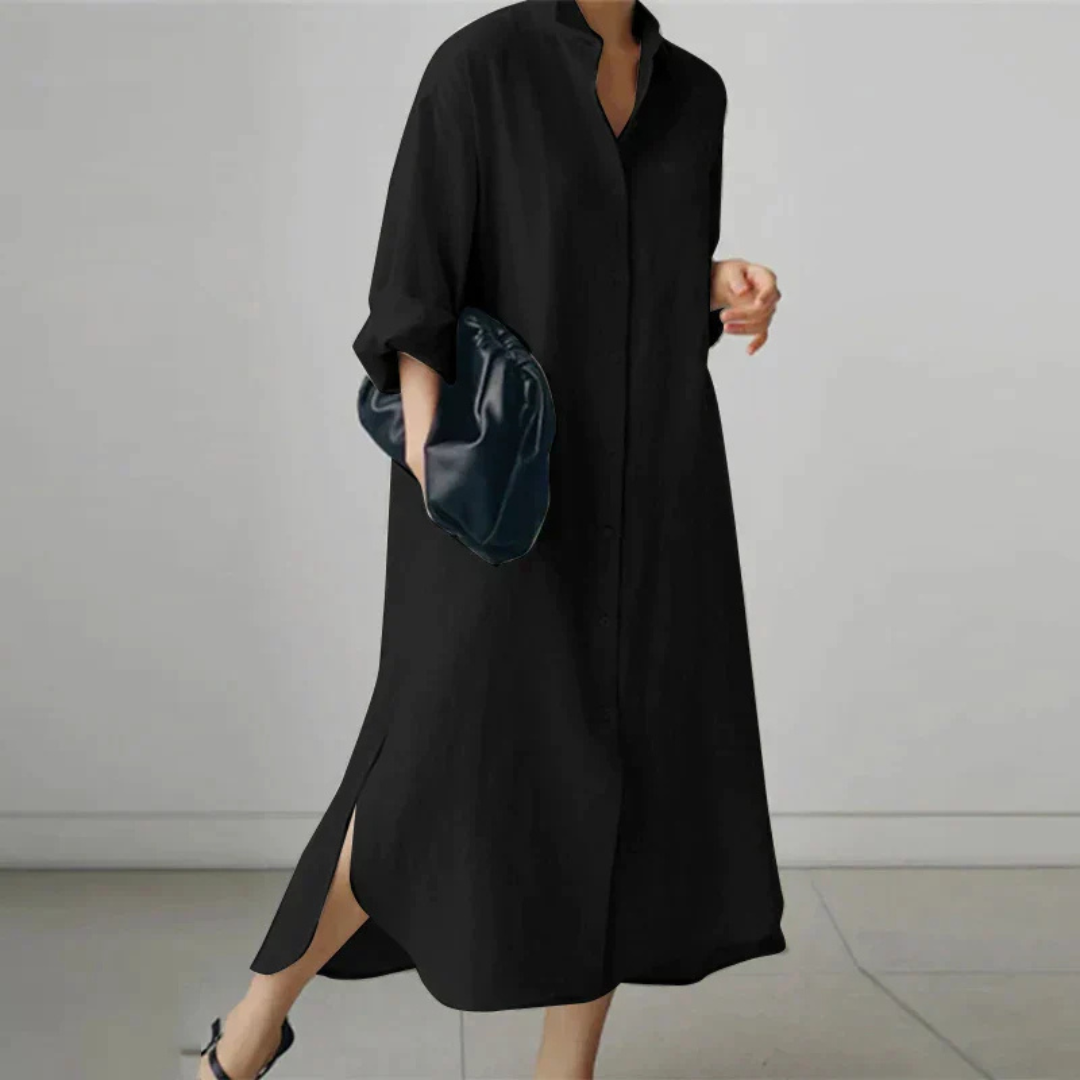Women’s Minimalist Shirt Dress | Maxi