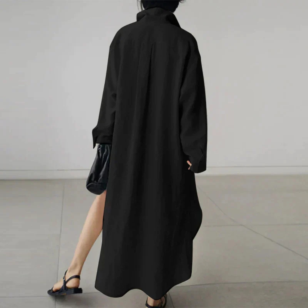 Women’s Minimalist Shirt Dress | Maxi
