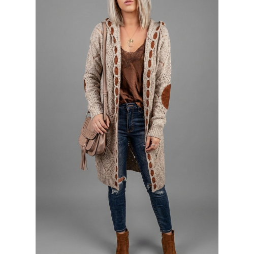 Women's Longline Knitted Cardigan | Open