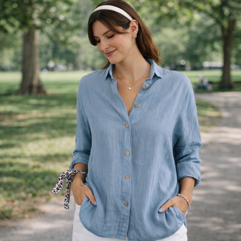 Women’s Classic Button Down Shirt | Long Sleeve